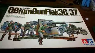 TAMIYA 1/35 Scale German 88mm Gun Flak 36/37 Un-Boxing