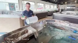 How to Easily Clean a Hot Tub Filter step by step | Leisure Time Inc. Boise