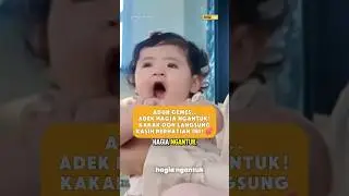ADUH GEMES.. ADEK HAGIA NGANTUK! KAKAK DON LANGSUNG KASIH PERHATIAN INI! 💕 #jessicaiskandar #hagia