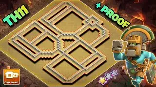NEW TH11 WAR BASE WITH LINK REPLAY PROOF | ANTI ZAP WITCHES & E-DRAGS & HYBRID | CLASH OF CLANS