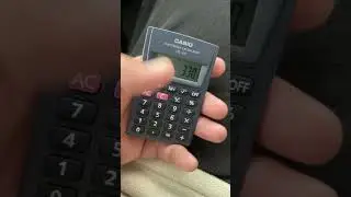 Калькулятор Casio HL-4A после стирки в стиральной машине #casio #calculator