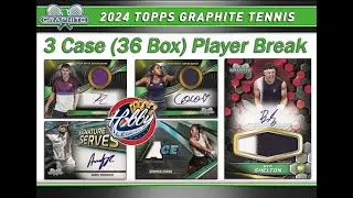 2024 Topps GRAPHITE TENNIS 3 Case (36 Box) Player Break eBay 01/06/25