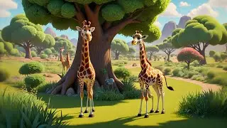 Six Little Giraffes Learn Tall and Small + More Nursery Rhymes & Kids Songs