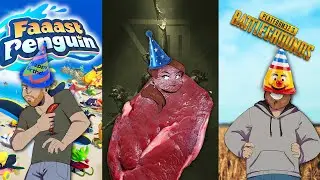 Let's Play Faaast Penguin & Outlast Trials & PUBG Customs - HAPPY BIRTHRAE FLESH STREAM!