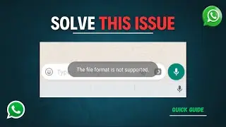 How to Fix This File Format Is Not Supported WhatsApp Error on Android 2025 | Solve WhatsApp Problem