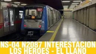 Metro De Santiago | NS-04 N2087 interestacion Los Heroes - El Llano