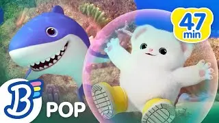🦈 Shark Song - Party on the Ocean Floor + More Animal Songs and Nursery Rhymes