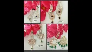 1 gm Gold Cz Earrings || long cz earrings