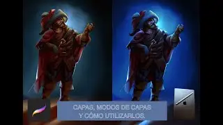 Capas y modos de capa en Procreate y Ipad 8