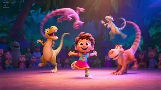 Jurassic Jump &mdash; Dino Dance Fiesta! | Dinosaur Song for Kids | Fun Prehistoric Rhyme for Toddlers