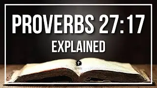 PROVERBS 27:17 Explained | PROVERBS 27:17 Meaning According to the Bible [KJV]