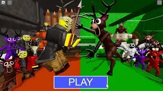 CULTIST Team Vs DEER Team in 99 NIGHTS BARRY'S PRISON RUN! New Scary Obby!
