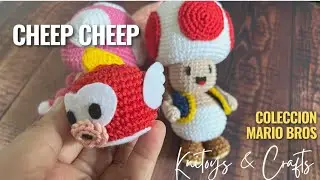 MARIO BROS - CHEEP CHEEP amigurumi paso a paso