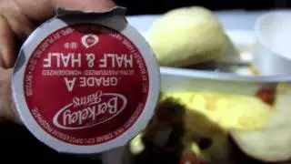 Canon Powershot SX230 HS low light video Lufthansa Airbus A340 600 meal