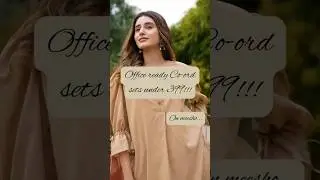 Trendy Co-ord sets on #meesho under budget. #fashiontrends #clothing #officewear #formalwear