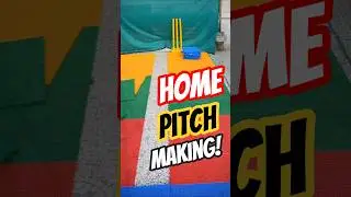 Making😊Cricket PITCH At HOME😍| How To Do Cricket Practice At Home🏡#cricket #youtubeshorts #shorts