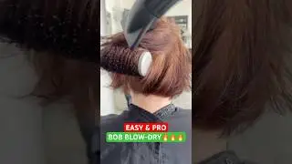 Easy and Pro Bob Blow-dry: Complete Tutorial Linked Below! 🔥🔥🔥