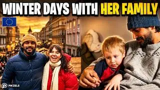 Winter Days with her Family | Kids, Yoga & A Peaceful Church Evening.
