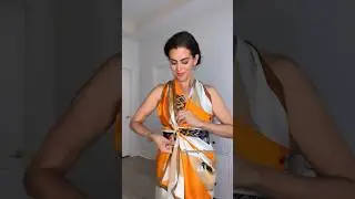 DIY DRESS WITH A SCARF | Doranellys Patton #diydress #dresses #diy #hacks  #scarf