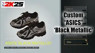 NBA 2K25 Shoe Creator - Custom ASICS Black Metallic