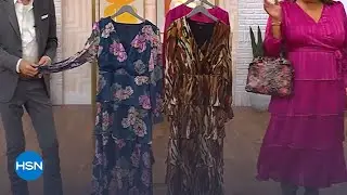 Платье-футляр из шифона с воланами и имитацией запаха C Wonder by Christian Siriano | HSN