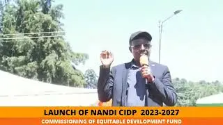My speech at the Nandi County CIDP 2024-2027 launch at Kipchoge Sports Complex