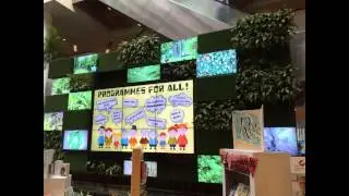 Digital Signage and Video Wall for Jurong National Library.  Powered by MediaFusion Ultimate