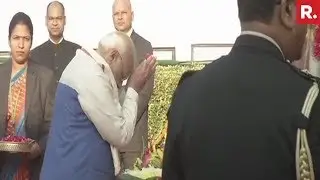 Prime Minister Narendra Modi Pays Floral Tribute To BR Ambedkar