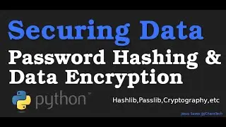 Securing Data using Password Hashing and Data Encryption