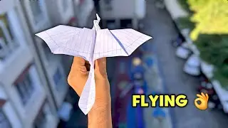 flying new bat , paper dragon bat, how to make notebook bat plane, new flying dragon bird, paper bat