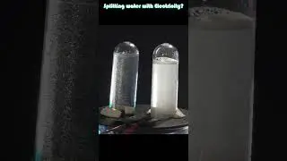 Splitting water with Electricity #shorts #science #hydrogen