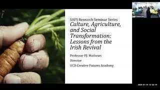 UCD Research Seminar Series - Professor PJ Matthews