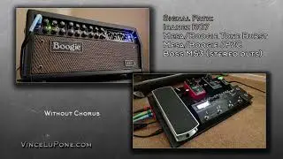 Boss MS3 (creating a shimmer effect) with a Mesa JP2C