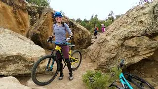 Sara Attempts Lemon Squeezer at the Lunch Loops in Grand Junction Colorado