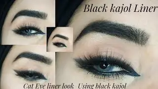 Easy SMOKEY CAT EYE tutorial using Kajol|Feline cat eyeliner|cat eyeliner lagany ka tarika@Makeupwithaqsa