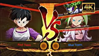Videl VS Cell, Kefla, & Android 21 | Dragon Ball FighterZ [ 4K 60FPS ]