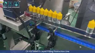 Chubby Gorilla Unicorn Bottle E-Liquid Filling Production Line | Full Line Demo #ChubbyGorilla #cxm
