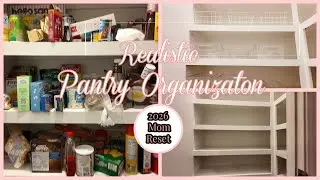 REALISTIC PANTRY RESET AS A WORKING MOM |2026 MOM RESET| SMALL PANTRY ORGANIZATION ON A BUDGET