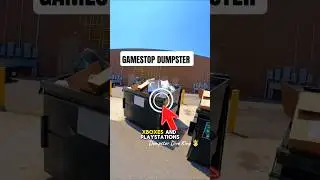 I went dumpster diving for video games at gamestop #dumpsterdiving #gaming #gamer #fortnite #ps5