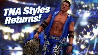 WWE 2K25 AJ Styles “TNA “07-“08” MOD Pack | Full Entrance + Theme & GFX