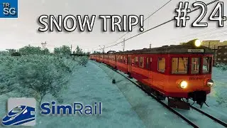 SimRail - The Railway Simulator - Winter Snow Trip from Katowice to Sedziszow, EMU EN57 Part 1! #24