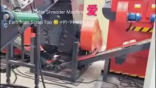 Scrap and Waste Wire & Cable Recycling Shredder Machine with 500-600 kgs per Hour Processing