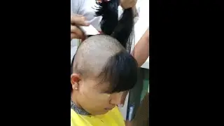two beautiful friends headshave one by one part 1