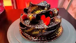 how to make spray chocolate cake | chocolate cake design |amazing 😍 chocolate cake design