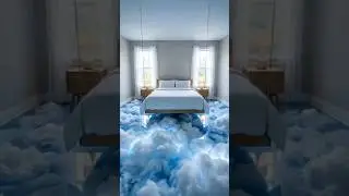 Bedroom Floor Turned Epoxy Cloud Magic ☁️ #epoxy #interiordesign