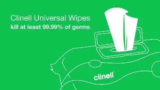 Clinell Wipes kill 99 99% of Germs