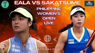 Alex Eala vs Himeno Sakatsume | Philippine Women&rsquo;s Open 2026 | Round 2 | LIVE TENNIS WATCHALONG