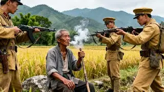 日軍欺負老農民，殊不知他竟是功夫高手，全殲日軍！#抗战 #抗日 #movie #電影 #中国电视剧