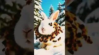 A Kind Girl Rescues an Injured Rabbit Stung by a Bee
