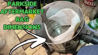 Parkside Lidl Vacuum Bags Aftermarket solution and dimensions